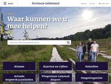 Tablet Screenshot of gelderland.nl